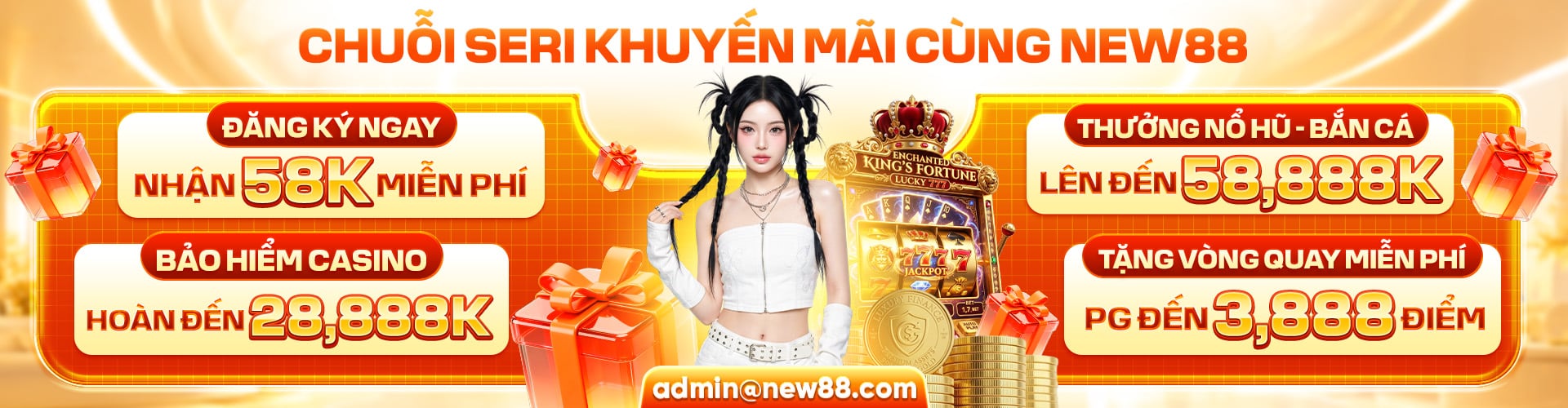 New88 Bùng Nổ Khuyến Mãi Đăng Ký +58K